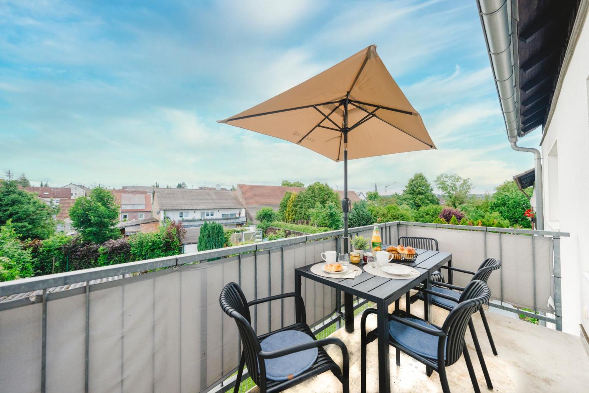 Stadtrand Oase Karlsruhe Mit Balkon Zewnętrze zdjęcie