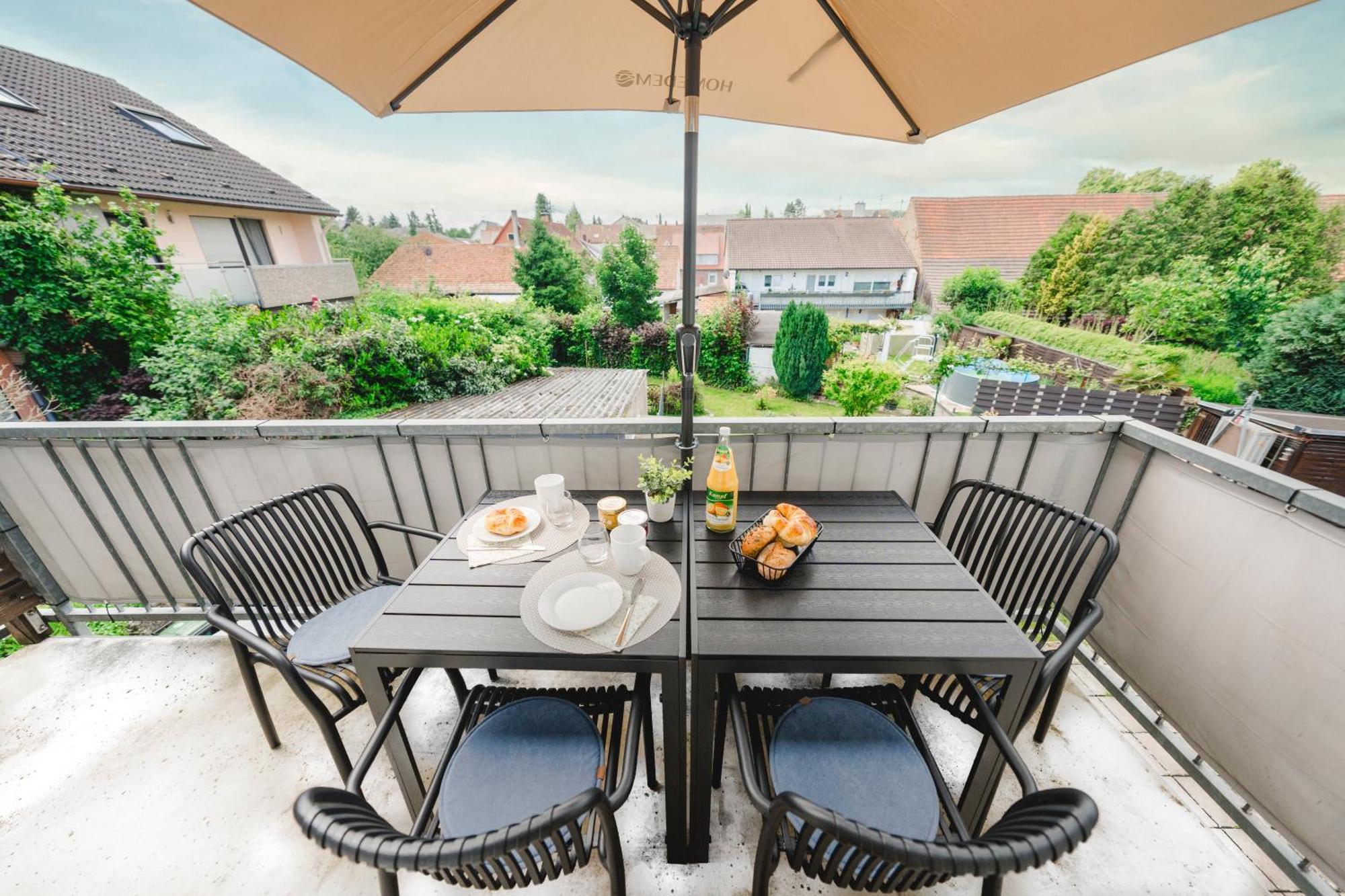 Stadtrand Oase Karlsruhe Mit Balkon Zewnętrze zdjęcie